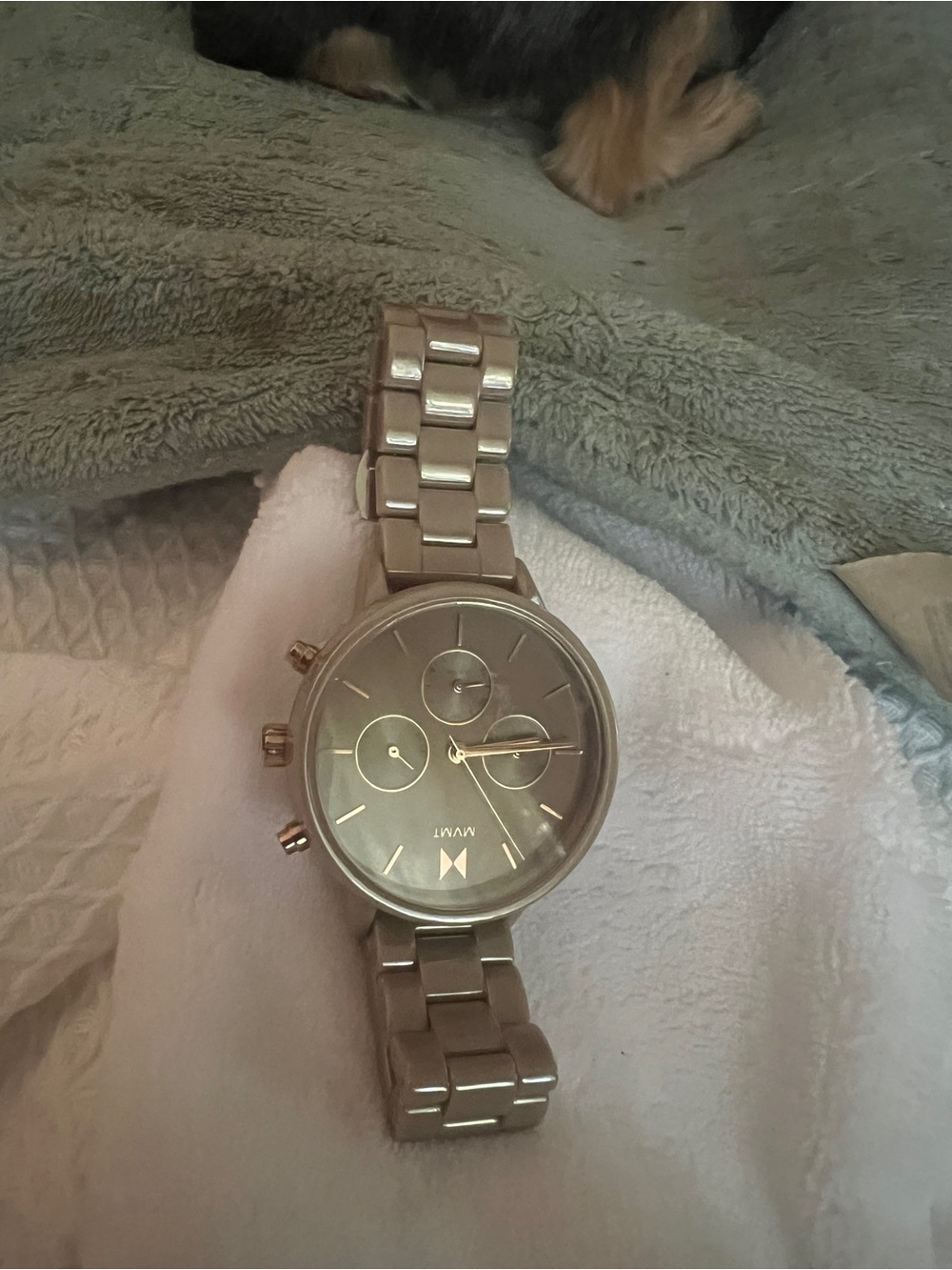 MVMT Rose Gold Chronograph Bracelet Watch